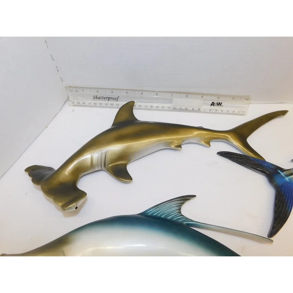 UNIQUE RARE Set of 5 Vintage Williamson Lures Decorative Fish Swordfish Mahi